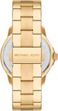 Buy Shop Michael Kors Bryn Quartz Gold Dial Gold Steel Strap Watch For Women - MK7317 USA Online