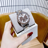 Buy Shop Michael Kors Bryn Pavé White Dial Two Tone Steel Strap Watch For Women - MK7201 USA Online