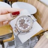 Buy Shop Michael Kors Bryn Pavé White Dial Two Tone Steel Strap Watch For Women - MK7201 USA Online