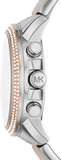 Buy Shop Michael Kors Bryn Pavé White Dial Two Tone Steel Strap Watch For Women - MK7201 USA Online