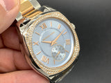 Buy Shop Michael Kors Bryn Quartz Blue Dial Two Tone Steel Strap Watch For Women - MK6136 USA Online