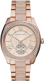 Buy Shop Michael Kors Bryn Rose Gold Dial Two Tone Steel Strap Watch for Women - MK6135 USA Online