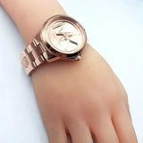 Buy Shop Michael Kors Brynn Analog Rose Gold Dial Rose Gold Steel Strap Watch For Women - MK7318 USA Online