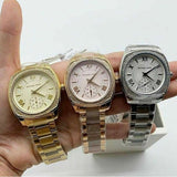 Buy Shop Michael Kors Byrn Quartz Gold Dial Gold Steel Strap Watch For Women - MK6134 USA Online