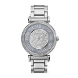 Buy Shop Michael Kors Caitlin Crystal Dial Silver Steel Strap Watch for Women - MK3331 USA Online