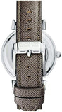 Buy Shop Michael Kors Caitlin Quartz Silver Dial Gray Leather Strap Watch For Women - MK2377 USA Online