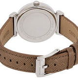 Buy Shop Michael Kors Caitlin Quartz Silver Dial Gray Leather Strap Watch For Women - MK2377 USA Online