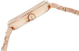Buy Shop Michael Kors Caitlin Red Dial Rose Gold Stainless Steel Strap Watch for Women - MK3377 USA Online