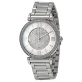 Buy Shop Michael Kors Catlin Silver Dial Silver Steel Strap Watch for Women - MK3355 USA Online