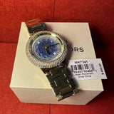 Buy Shop Michael Kors Camille Analog Blue Dial Gold Steel Strap Watch For Women - MK7341 USA Online