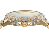 Buy Shop Michael Kors Camille Analog Blue Dial Gold Steel Strap Watch For Women - MK7341 USA Online