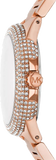 Buy Shop Michael Kors Camille Analog Pink Dial Rose Gold Steel Strap Watch for Women - MK7340 USA Online