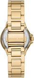 Buy Shop Michael Kors Camille Analog Red Dial Gold Steel Strap Watch For Women - MK7196 USA Online