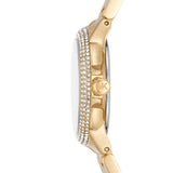 Buy Shop Michael Kors Camille Analog Red Dial Gold Steel Strap Watch For Women - MK7196 USA Online