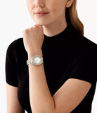 Buy Shop Michael Kors Camille Analog Silver Dial Rose Gold Steel Strap Watch for Women - MK4810 USA Online