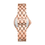 Buy Shop Michael Kors Camille Analog Silver Dial Rose Gold Steel Strap Watch for Women - MK4810 USA Online
