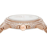 Buy Shop Michael Kors Camille Analog Silver Dial Rose Gold Steel Strap Watch for Women - MK4810 USA Online