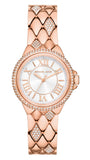 Buy Shop Michael Kors Camille Analog Silver Dial Rose Gold Steel Strap Watch for Women - MK4810 USA Online