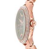 Buy Shop Michael Kors Camille Chronograph Grey Dial Rose Gold Steel Strap Watch For Women - MK6983 USA Online