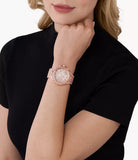 Buy Shop Michael Kors Camille Chronograph Mother of Pearl Dial Rose Gold Steel Strap Watch for Women - MK7272 USA Online