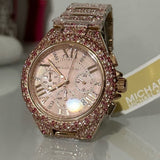 Buy Shop Michael Kors Camille Chronograph Mother of Pearl Dial Rose Gold Steel Strap Watch for Women - MK7272 USA Online