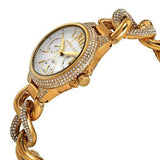 Buy Shop Michael Kors Camille Chronograph Silver Dial Gold Steel Strap Watch for Women - MK6842 USA Online
