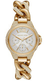 Buy Shop Michael Kors Camille Chronograph Silver Dial Gold Steel Strap Watch for Women - MK6842 USA Online