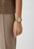 Buy Shop Michael Kors Camille Chronograph White Dial Gold Steel Strap Watch For Women - MK6994 USA Online