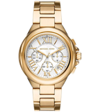 Buy Shop Michael Kors Camille Chronograph White Dial Gold Steel Strap Watch For Women - MK7270 USA Online