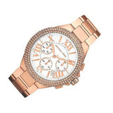 Buy Shop Michael Kors Camille Chronograph White Dial Rose Gold Steel Strap Watch for Women - MK5636 USA Online