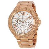 Buy Shop Michael Kors Camille Chronograph White Dial Rose Gold Steel Strap Watch for Women - MK5636 USA Online