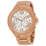 Buy Shop Michael Kors Camille Chronograph White Dial Rose Gold Steel Strap Watch for Women - MK5636 USA Online