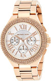 Buy Shop Michael Kors Camille Chronograph White Dial Rose Gold Steel Strap Watch for Women - MK5636 USA Online