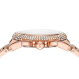 Buy Shop Michael Kors Camille Chronograph White Dial Rose Gold Steel Strap Watch For Women - MK6995 USA Online