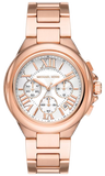 Buy Shop Michael Kors Camille Chronograph White Dial Rose Gold Steel Strap Watch For Women - MK7271 USA Online
