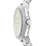 Buy Shop Michael Kors Camille Chronograph White Dial Silver Steel Strap Watch For Women - MK7198 USA Online