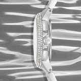 Buy Shop Michael Kors Camille Chronograph White Dial Silver Steel Strap Watch For Women - MK7198 USA Online