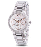 Buy Shop Michael Kors Camille Chronograph White Dial Silver Steel Strap Watch For Women - MK7198 USA Online