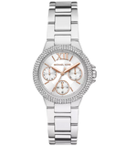 Buy Shop Michael Kors Camille Chronograph White Dial Silver Steel Strap Watch For Women - MK7198 USA Online