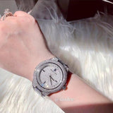 Buy Shop Michael Kors Camille Crystal Pave Dial Silver Steel Strap Watch for Women - MK5869 USA Online