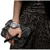 Buy Shop Michael Kors Camille Crystal Pave Dial Silver Steel Strap Watch for Women - MK5869 USA Online