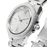 Buy Shop Michael Kors Camille Crystal Pave Dial Silver Steel Strap Watch for Women - MK5869 USA Online