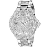 Buy Shop Michael Kors Camille Crystal Pave Dial Silver Steel Strap Watch for Women - MK5869 USA Online