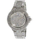 Buy Shop Michael Kors Camille Crystal Pave Dial Silver Steel Strap Watch for Women - MK5869 USA Online