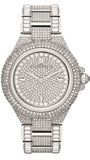 Buy Shop Michael Kors Camille Crystal Pave Dial Silver Steel Strap Watch for Women - MK5869 USA Online