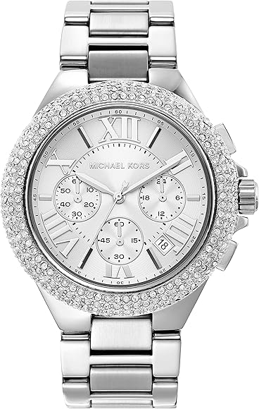 Buy Shop Michael Kors Camille Crystals Quartz Silver Dial Silver Steel Strap Watch for Women - MK6993 USA Online