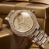 Buy Shop Michael Kors Camille Diamonds Gold Dial Gold Steel Strap Watch for Women - MK5720 USA Online