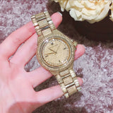 Buy Shop Michael Kors Camille Diamonds Gold Dial Gold Steel Strap Watch for Women - MK5720 USA Online