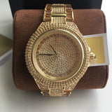 Buy Shop Michael Kors Camille Diamonds Gold Dial Gold Steel Strap Watch for Women - MK5720 USA Online