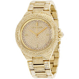 Buy Shop Michael Kors Camille Diamonds Gold Dial Gold Steel Strap Watch for Women - MK5720 USA Online